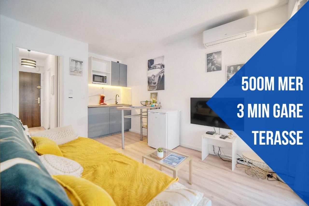 Le Kate-500M Plage-Terrasse Verriere Cote D'Azur 戛纳 外观 照片